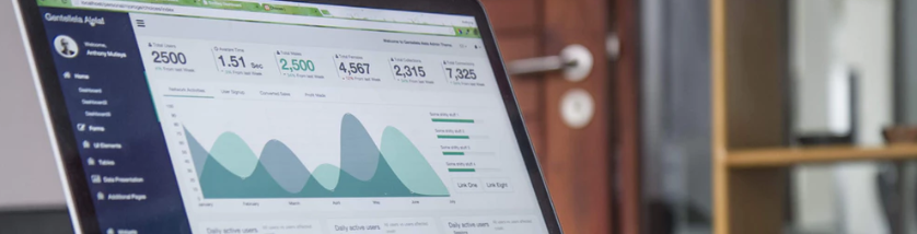 analytics on laptop